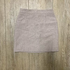 J. Crew wool mini skirt